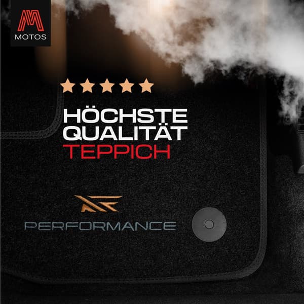 Personlige gulvmåtter i velour designet til Mercedes-Benz C-Klasse W204 2007-2014 Limousine, stationcar
