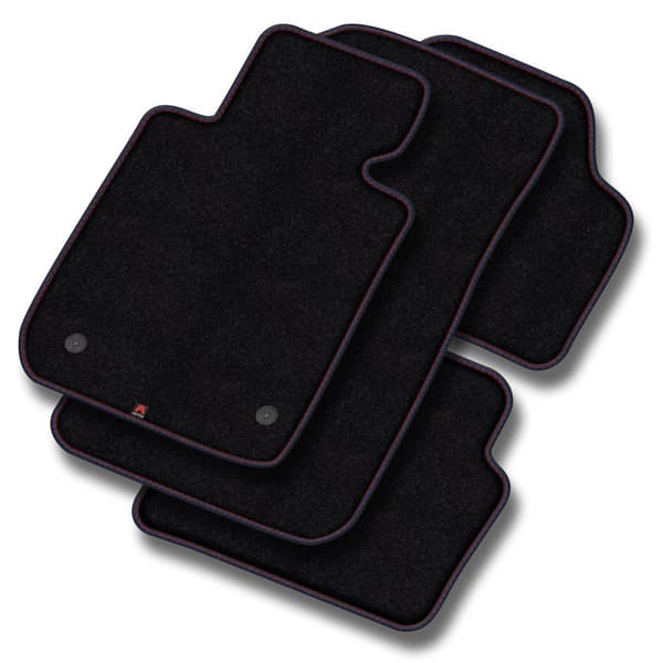 Premium velour-bilmåtter designet til Skoda Octavia II 2004-2008 før ansigtsløftningen, 4 plug-in-fastgørelseselementer