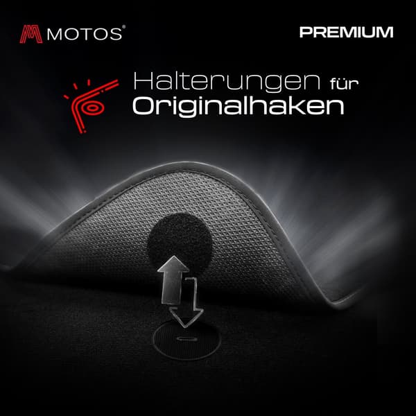 Premium velour-bilmåtter designet til Kia Carens II 2002-2006