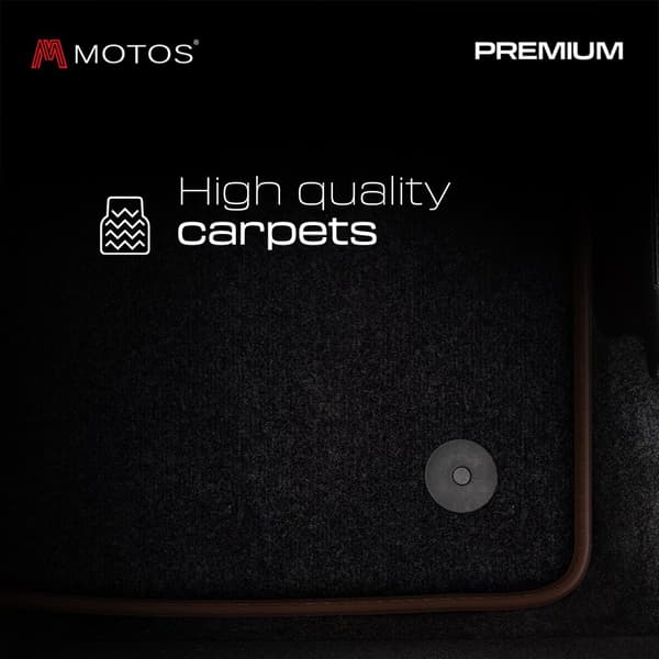 Velours Premium førermåtte i 1 stykke beregnet til Mitsubishi Colt VI 2005-2009 før ansigtsløftningen, 3-dørs
