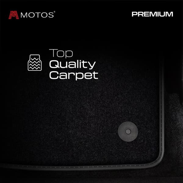 Velours Premium førermåtte i 1 stykke beregnet til Chevrolet Captiva I 2006-2018 1 bagerste række af sæder