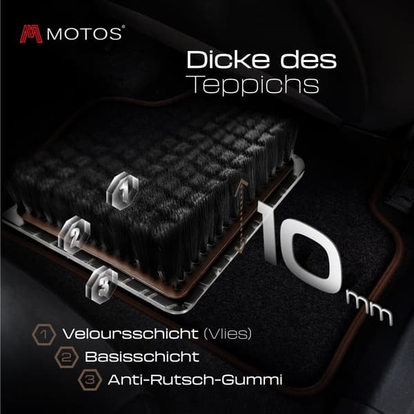Premium velour-bilmåtter designet til Opel Mokka A 2012-2016