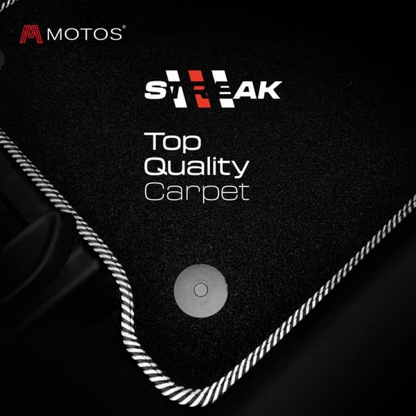 Velours standard førermåtte 1-stykke beregnet til Citroen C-Zero 2010-2020