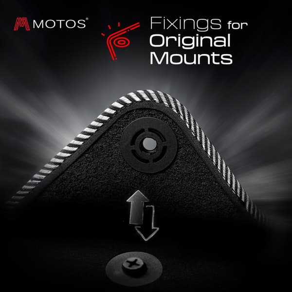 Velours standard förarmatta 1-del avsedd för Mitsubishi L200 2006-2016