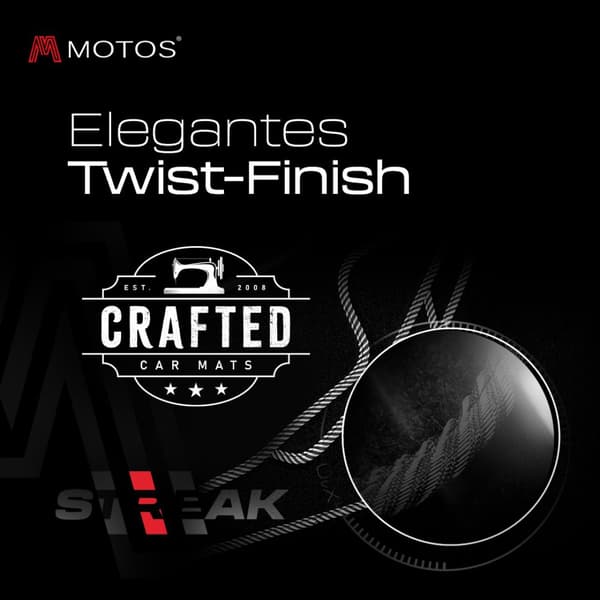 Standard bilmattor av velour avsedd för Peugeot 807 2009-2014 1-delad bakre sätesrad