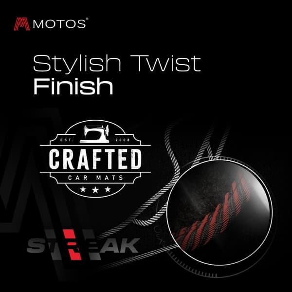 Standard bilmattor av velour avsedd för Alfa Romeo Mito 2008-2018