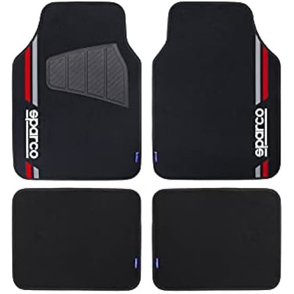Bilmattor - SPARCO - Corsa - Matta - Röd