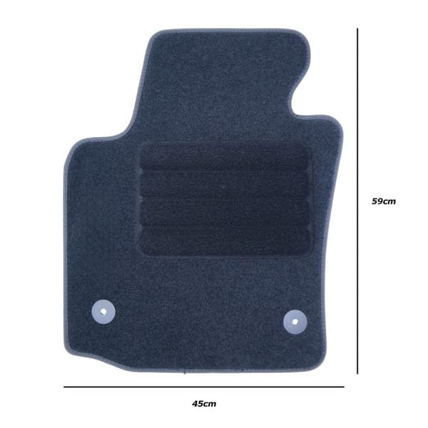 Set med bilgolvmattor OCC Motorsport OCCST0015LOG Seat Leon Mk2 5 Delar