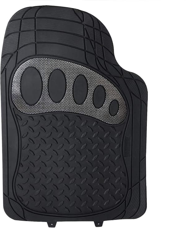 Rootz gummimattor för bilar - Fordonsmattor - Allvädersmattor - Universal Fit - Vattentät - Smutsavvisande - 48,5 cm x 71 cm & 48,5 cm x 44 cm