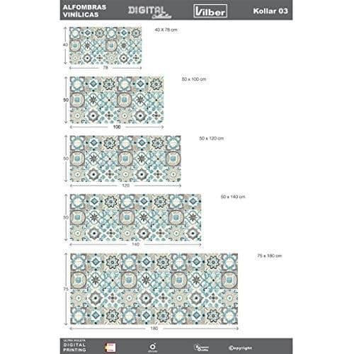 Vilber Grand Chef Kollar Matta 75x180x0,2 cm Blå A050 V01 KOLLAR DU 03 75 X 180