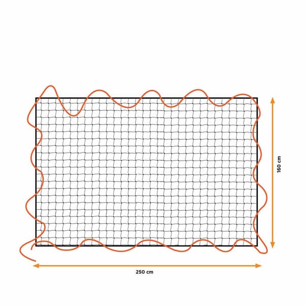 Slæbenet Black & Decker 1,6 x 2,5 m Sort Plastik