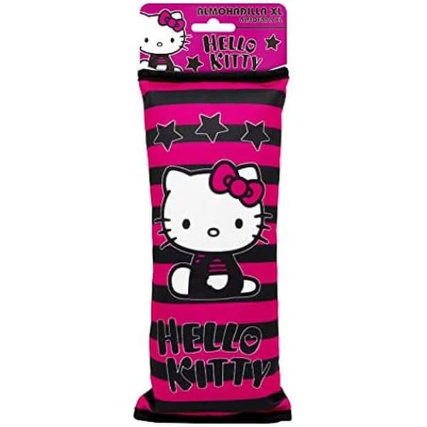 Kudde - HELLO KITTY - Star Hello - Nackkudde - Bilresa - Rosa färg