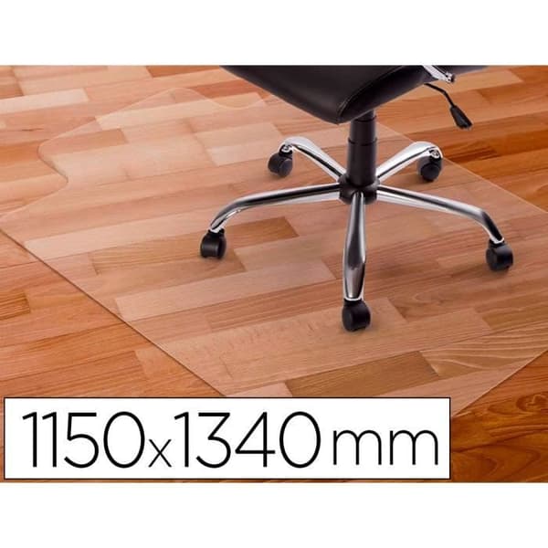 Golvmatta - Q-connect - 115x134cm - PVC - Fuktbeständig - Tjocklek 20mm