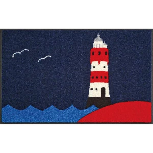 Matta - Lighthouse - 50x75cm - Tvätta &amp; torka - 100% polyamid - Halkfri