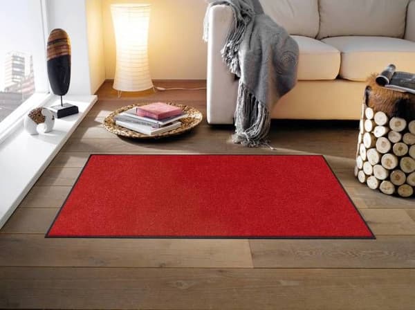 Tapis - Design 134 - Regal Röd - 75 x 120 cm - 100% polyamid - Kvalitet Wash & Dry