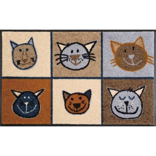 Tapis - Miau Miau - 50x75cm - Tvätt &amp; Tork - Antiskid - 100% polyamid