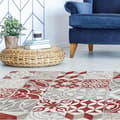Miniatyrbild 2 av 2: Viniliko Tapis Antique, Vinyle, Rouge, 100 x 133 x 3 cm 30674