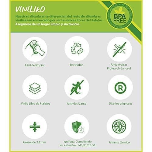 Matta - VINILIKO - Gul - Vinyl - 66 cm - Antiallergisk och lätt att rengöra
