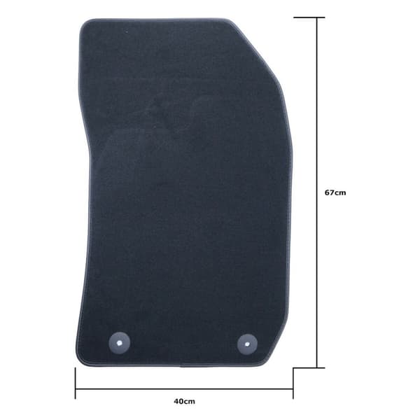 Set med bilgolvmattor OCC Motorsport OCCD0003 Audi A1 5 Delar