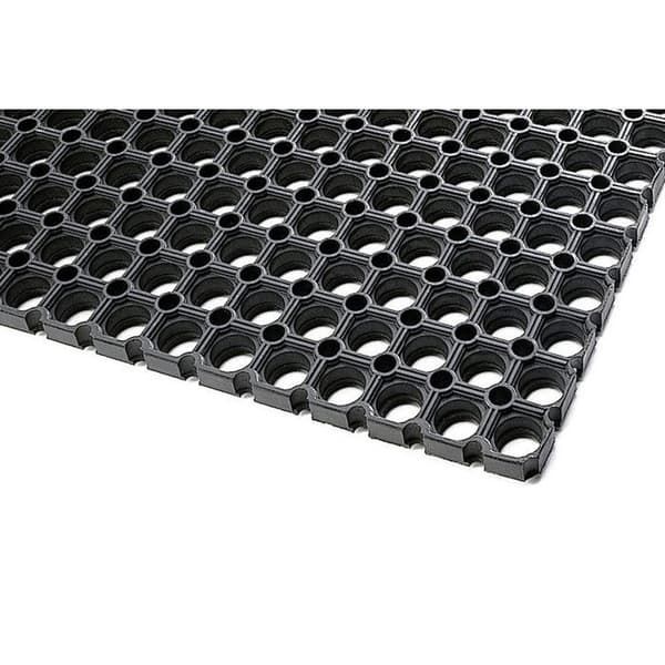 Gallermatta - IDMAT - 100 x 150 x 2,3 cm - 100% gummi - Svart - Universal