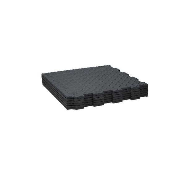 Pusselmatta - Kinzo - 6 stycken - EVA-gummi - 40x40 cm - Svart