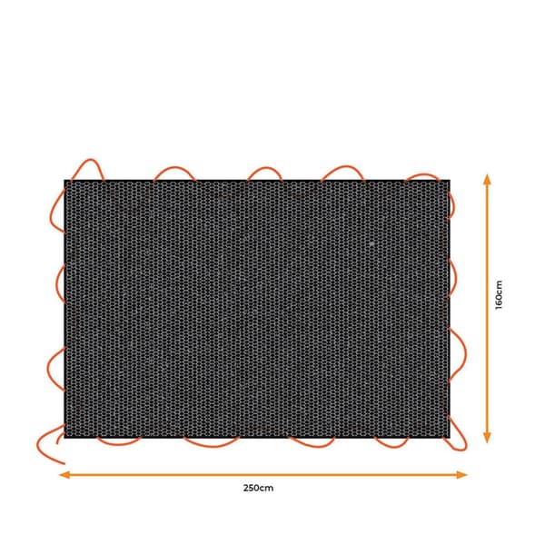 Trailer cover Black & Decker Sort 1,6 x 2,5 m