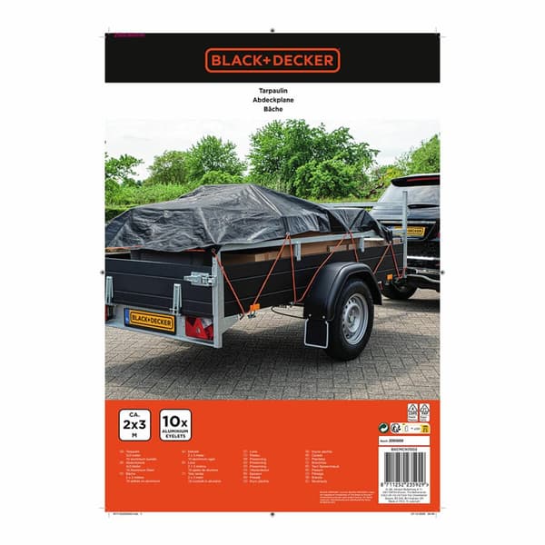 Trailer cover Black & Decker 2 x 3 m