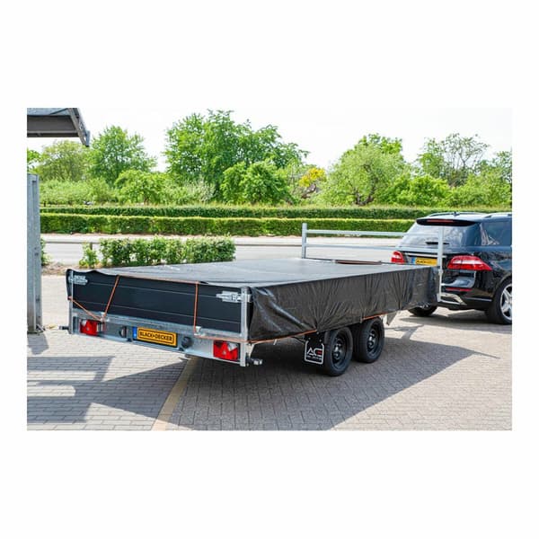 Tilhengerdeksel Black & Decker Svart 3 x 4 m