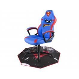 Golvmatta gamer - Subsonic - Superman - Halkskydd - Tvättbar - 100x100 cms