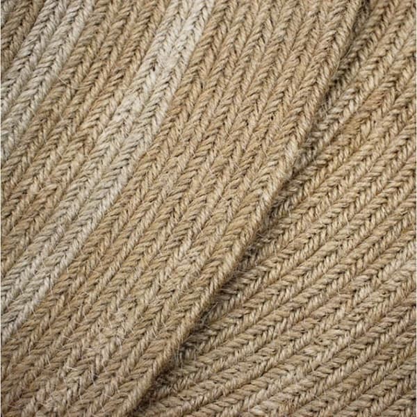 TD® Handhalmvävd rund matta av naturlig jute