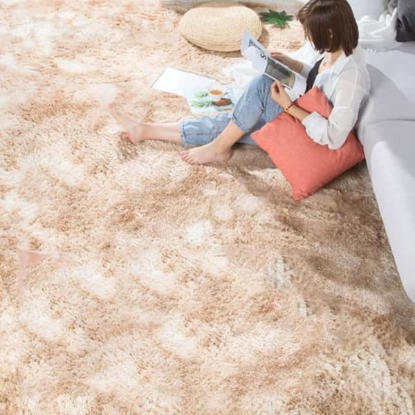 CONFO Vardagsrumsmatta 120x200cm - Sovrumsmatta i plysch europeisk stil
