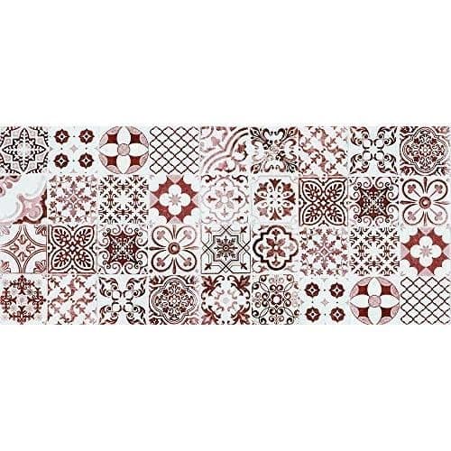 Tapis - Viniliko - Port Grimaud - Vinyle - Röd - 66 x 150 x 3 cm