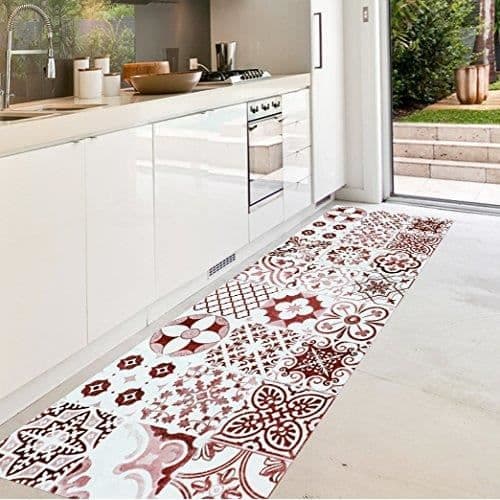 Tapis - Viniliko - Port Grimaud - Vinyle - Röd - 66 x 150 x 3 cm