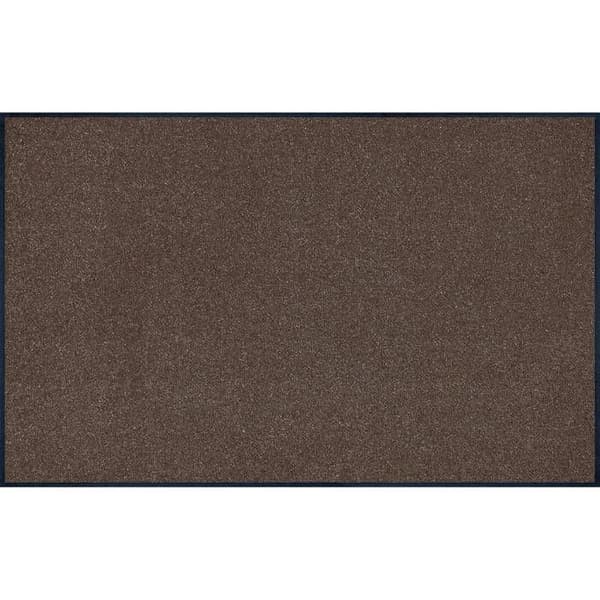 Matta - Design Brun - 75 x 120 cm - 100% polyamid - Kvalitet Wash & Dry - Antiglidande