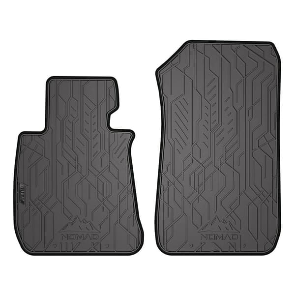 Gummimattor fram som passar för BMW 3 Serie E90 2004-2012 Sedan, första sätesraden, passar inte xDrive (4-hjulsdrift)