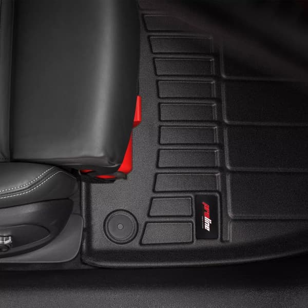 Set med gummigolvmattor och bagagerumsmattor för Citroen Berlingo II 2008-2018 Multispace, bakre dubbeldörr