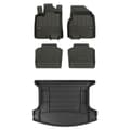 Miniatyrbild 1 av 9: Set med gummigolvmattor och bagagerumsmattor för Nissan Qashqai I 2006-2013 Crossover, 2