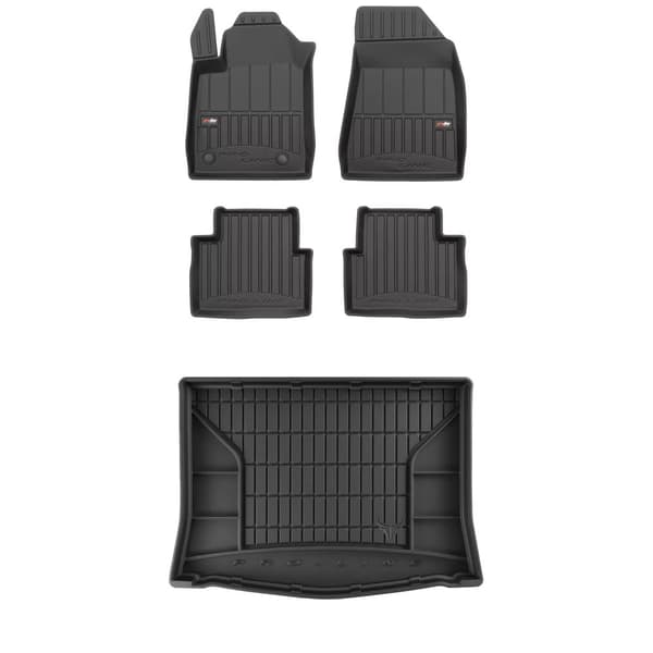 Set med gummigolvmattor och bagagerumsmattor för Alfa Romeo Giulietta 2010-2020 Hatchback