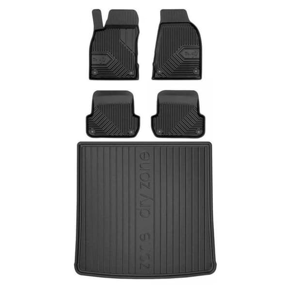 Sæt med gummigulvmåtter og bagagerumsmåtter til Audi A4 B7 2004-2008 Stationcar