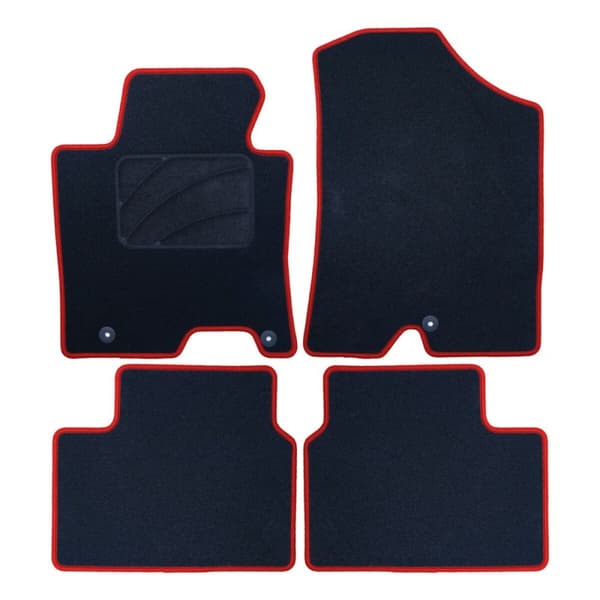 Set med bilgolvmattor OCC Motorsport OCCHY0014RD Röd Hyundai i30 5 Delar