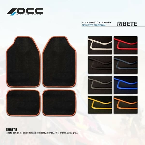 Set med bilgolvmattor OCC Motorsport OCCSK0008 5 Delar