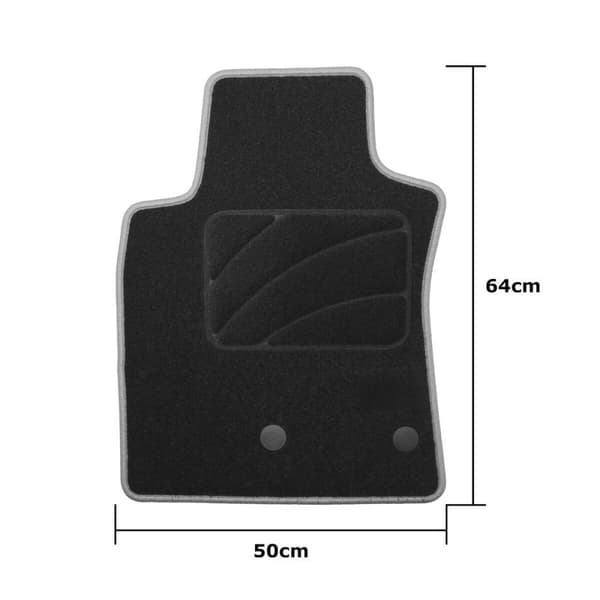 Set med bilgolvmattor OCC Motorsport OCCRT0038YE Gul Renault Modus 5 Delar