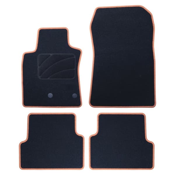 Set med bilgolvmattor OCC Motorsport OCCRT0038YE Gul Renault Modus 5 Delar