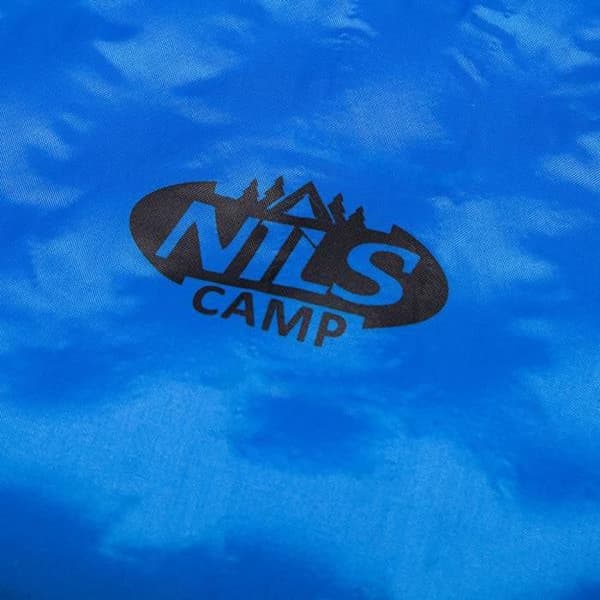 NC4001 SJÄLVUPPBLÅSBAR MATTA BLÅ MED NACKKUDDE NILS CAMP