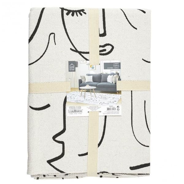 Tryckta mattor - 120 x 170 cm - Arty - Vit