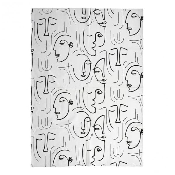 Tryckta mattor - 120 x 170 cm - Arty - Vit