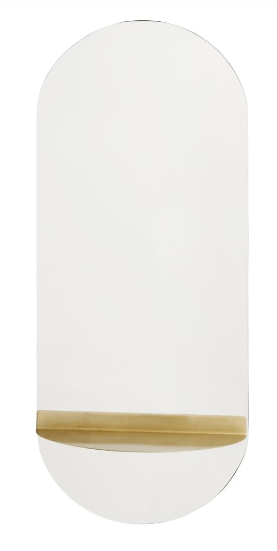 Spegel Oval Brass