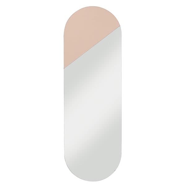 Oval Spegel Rosa L