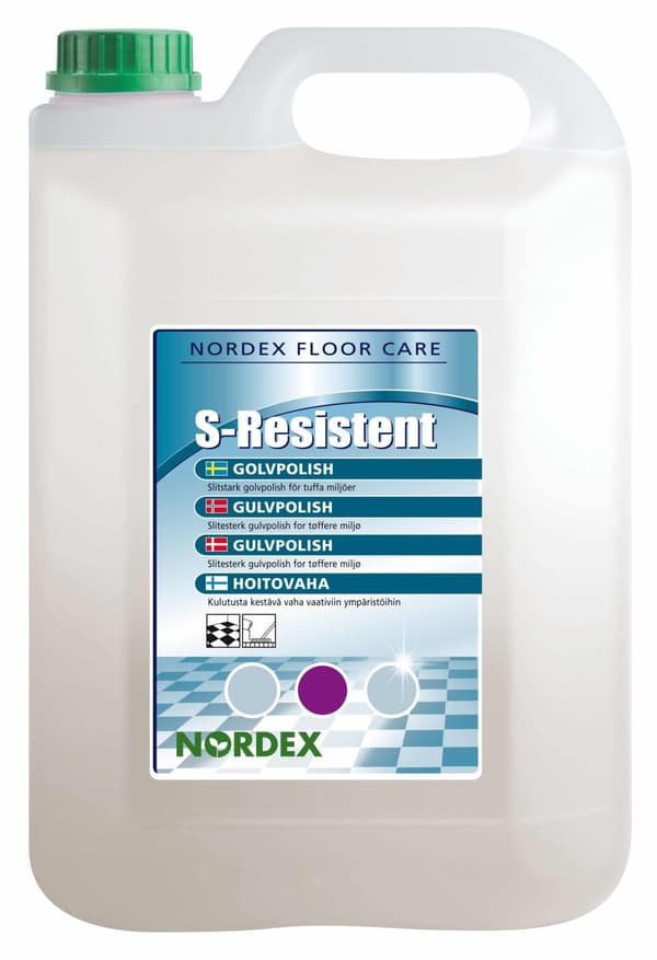 Golvpolish NORDEX Resistent 5L 3st