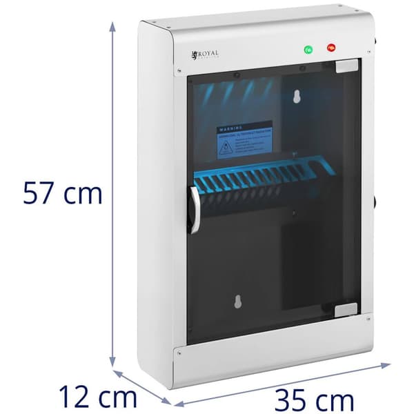 Royal Catering Knivsterilisator - 14 knivar - UV-ljus - Rostfritt stål